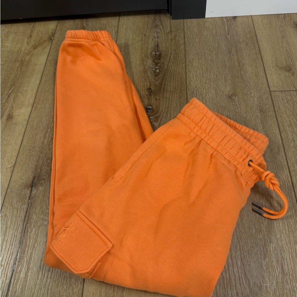Under Armour Cargo Joggers Orange Women’s Small - Picture 11 of 12